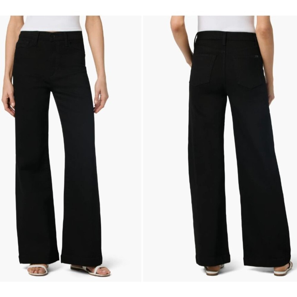 Joe's Jeans Women's Jeans High Rise Wide Leg Jeans in Jet Black Rinse size 31
